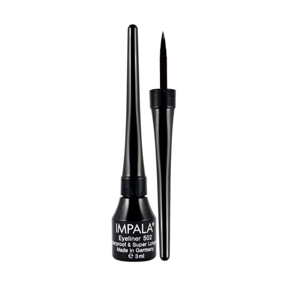 Стійка підводка для очей Impala Eyeliner 502 з аплікатором, Чорна, 3 мл